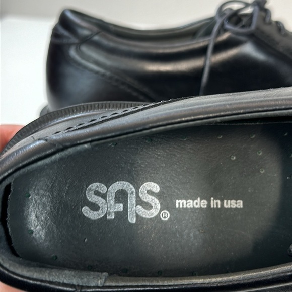 SAS Black Ambassador Oxford Shoes Size 11N